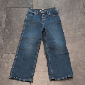 Levis Mile High Cropped Wide Leg Size 25